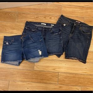 Bundle of 3 denim shorts, size 30